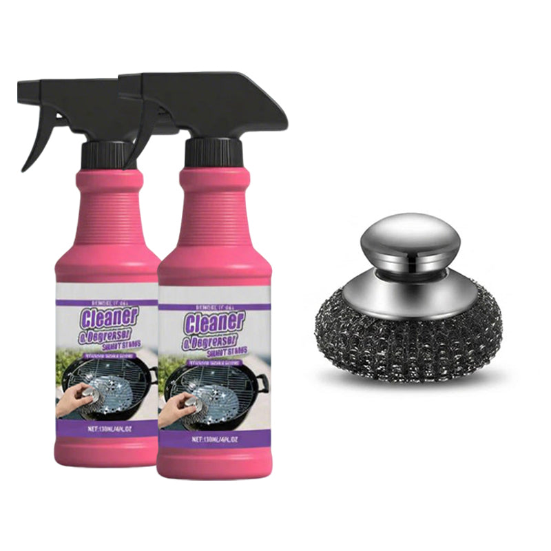 ✨ Ultimate Deep Cleaning Kit: Fast Degreaser Spray & Stainless Steel Brush 🧴