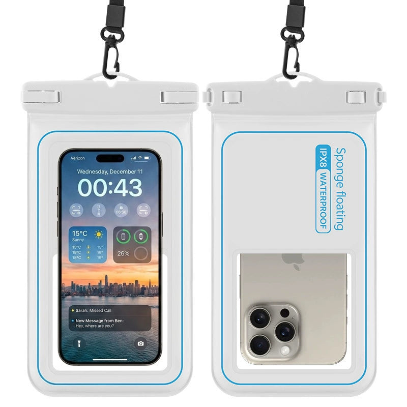 Floating Waterproof Phone Pouch – Touchscreen Dry Case for Beach, Pool & Boat Trips