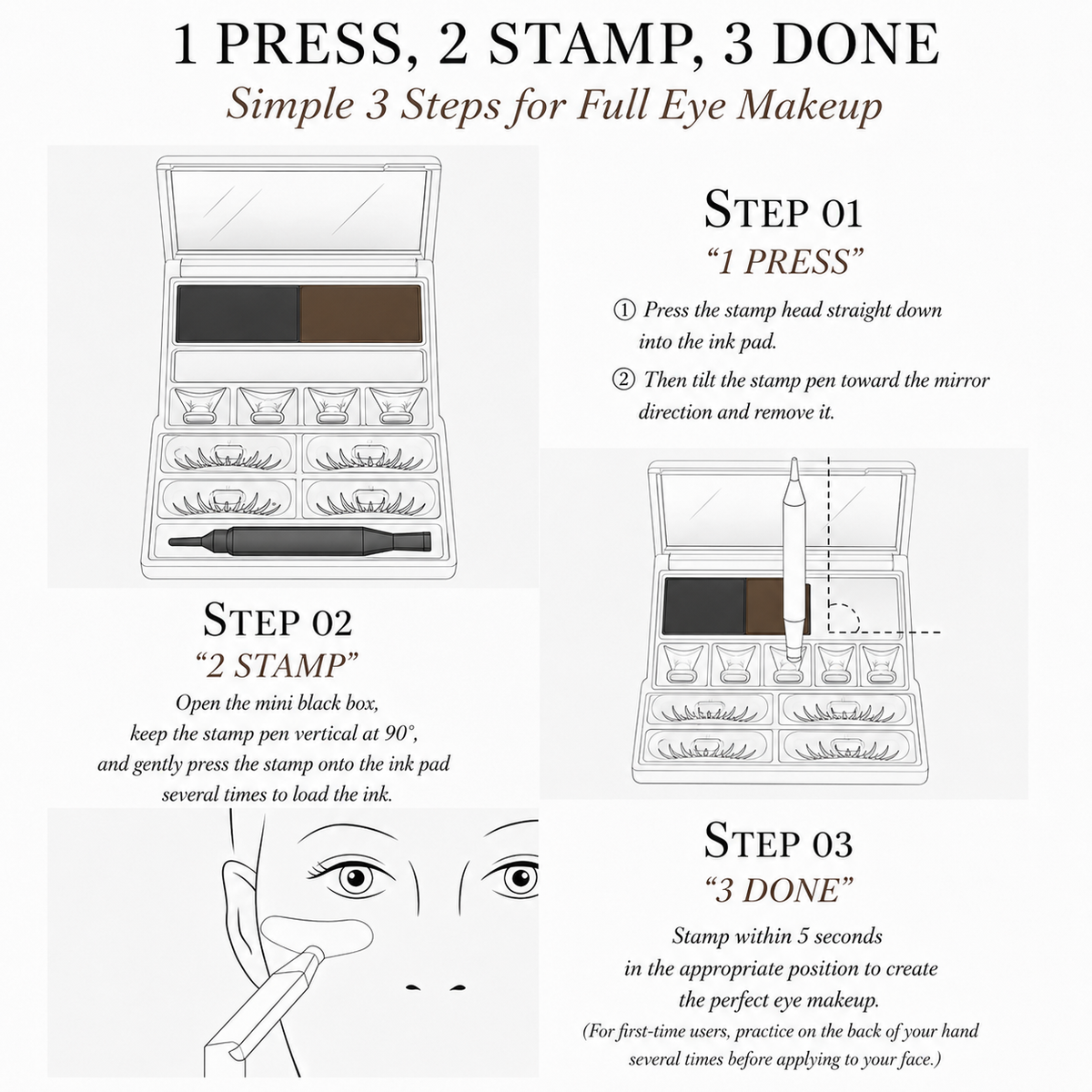 🔥 Limited-Time 50% OFF: 3-in-1 Eye Makeup Stamp – Easy Eyeliner & Lower Lash in Seconds
