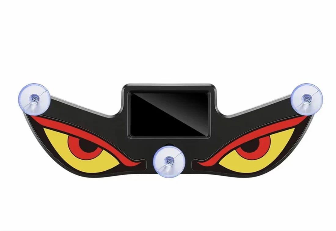 Solar LED Devil Eye Light - Auto-On/Off Wireless Car Decoration