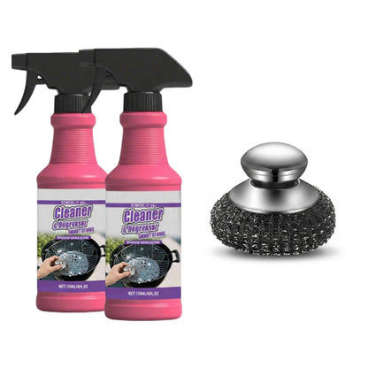 ✨ Ultimate Deep Cleaning Kit: Fast Degreaser Spray & Stainless Steel Brush 🧴