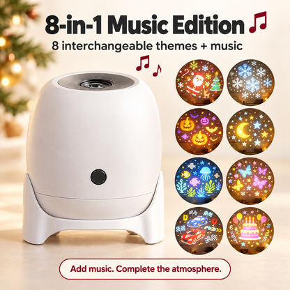 ✨Moving Holiday Pattern Projector – 8-Theme & Music Options