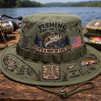 🔥Last Day 50% OFF -🎣 Fishing Is a Way of Life Boonie Hat
