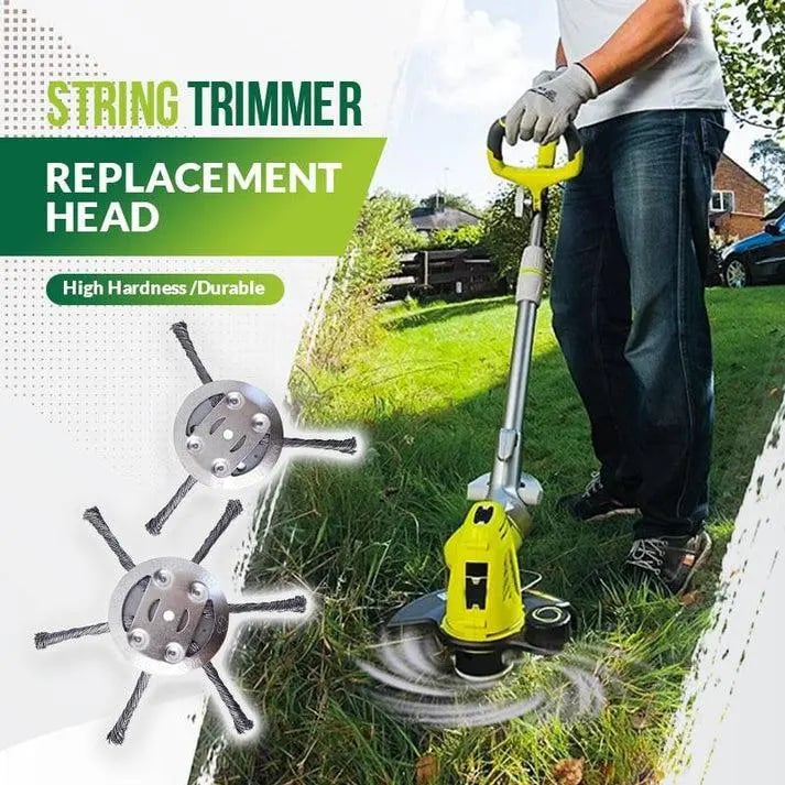 🔥Last Day 50% OFF - 🔥Universal Steel Wire Trimmer Head Replacement-Heavy-Duty Weed Brush Cutter
