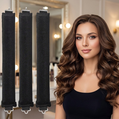 Professional Heatless Hair Curling Ribbon Set