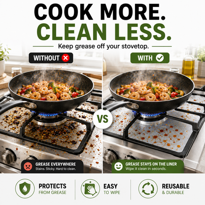 Gas Stove Burner Covers 4 Pack