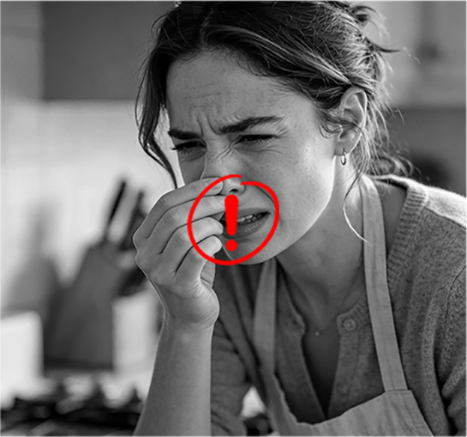 Choking, Harsh  Chemical Fumes
