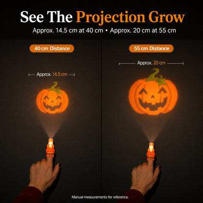 🎃 Halloween Projection Finger Lights – Spooky Fun for Parties & Trick-or-Treating