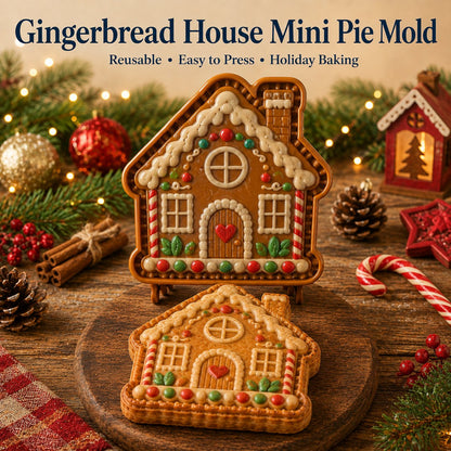 🎄 Christmas Mini Pie Moulds – 8 Festive Embossed Designs-1