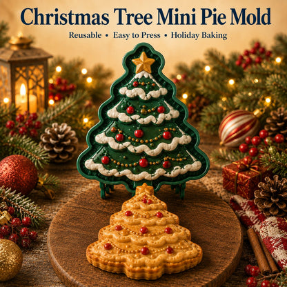 🎄 Christmas Mini Pie Moulds – 8 Festive Embossed Designs-1