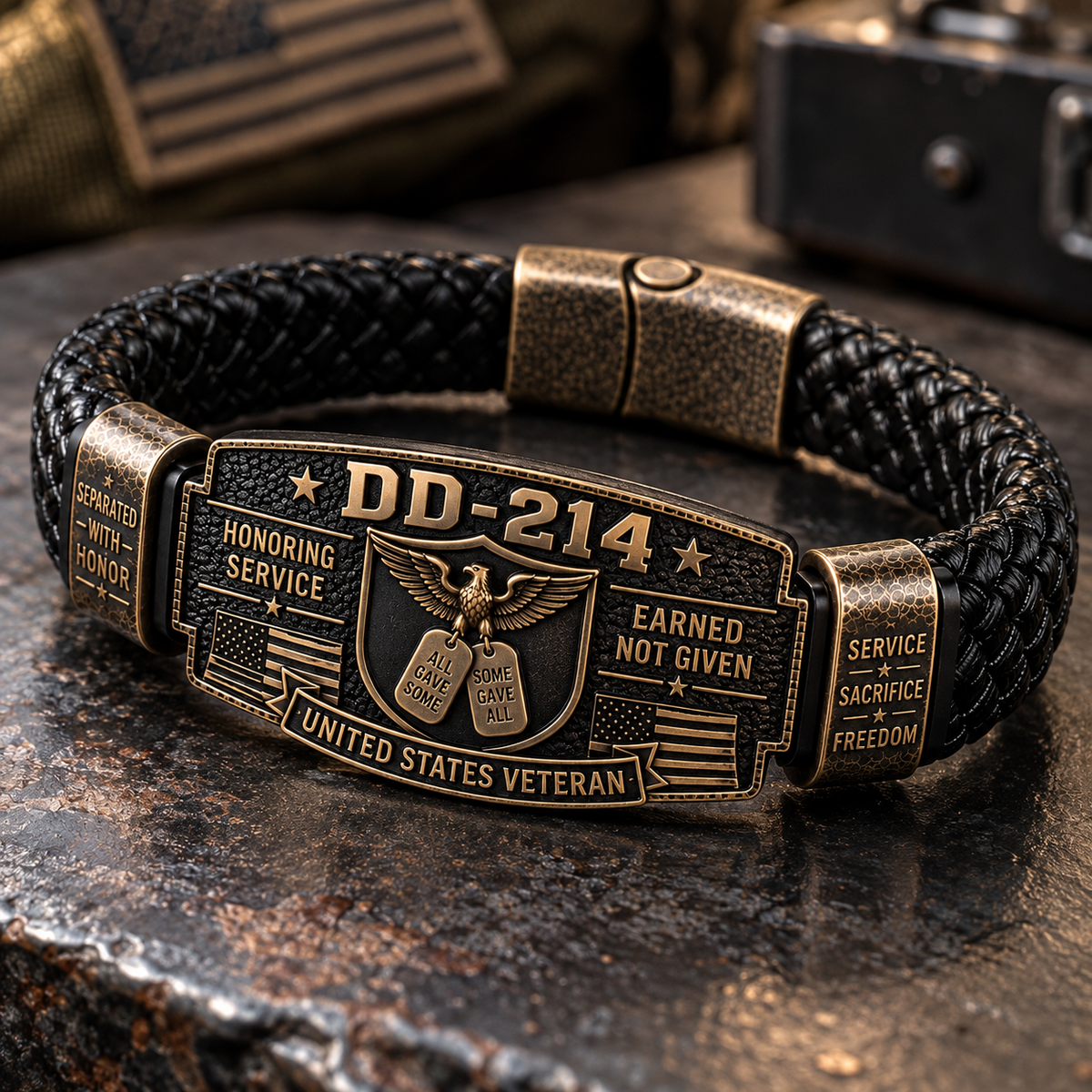 DD-214 Veteran Honor Bracelet — A Tribute to Your Service