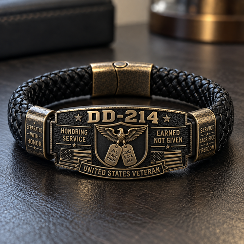 DD-214 Veteran Honor Bracelet — A Tribute to Your Service