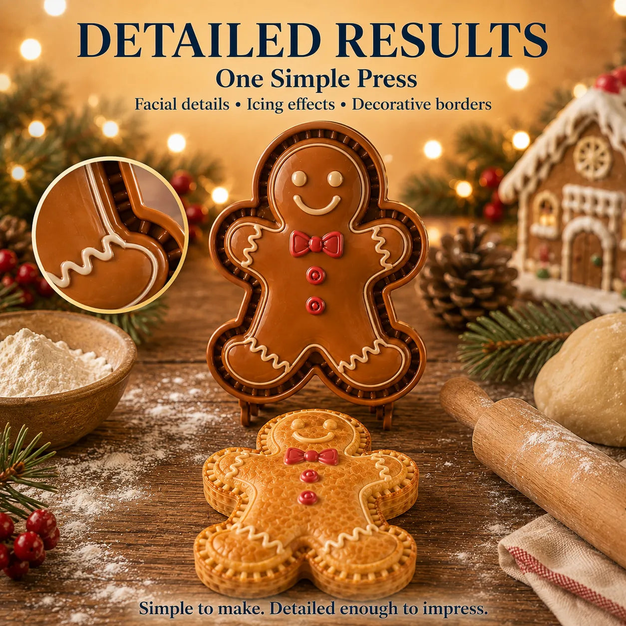 🎄 Christmas Mini Pie Moulds – 8 Festive Embossed Designs-1