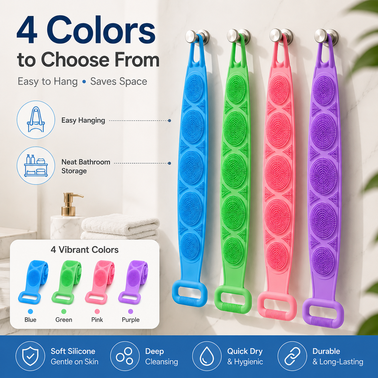 Brand New Silicone Back Scrubber