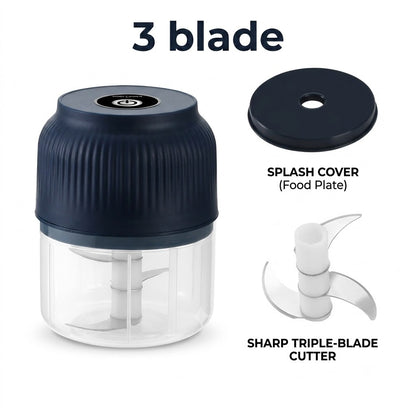 🔥 Flash Sale 50% OFF: Electric Mini Food Chopper | USB Rechargeable, 100% Waterproof-1