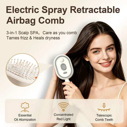 🔥Day Sale 50% OFF🔥4-in-1 Nano-Mist Detangling Spa Brush