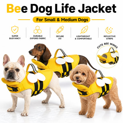 Small Dog Shark Fin Swim Vest with Easy-Grab Handle-1