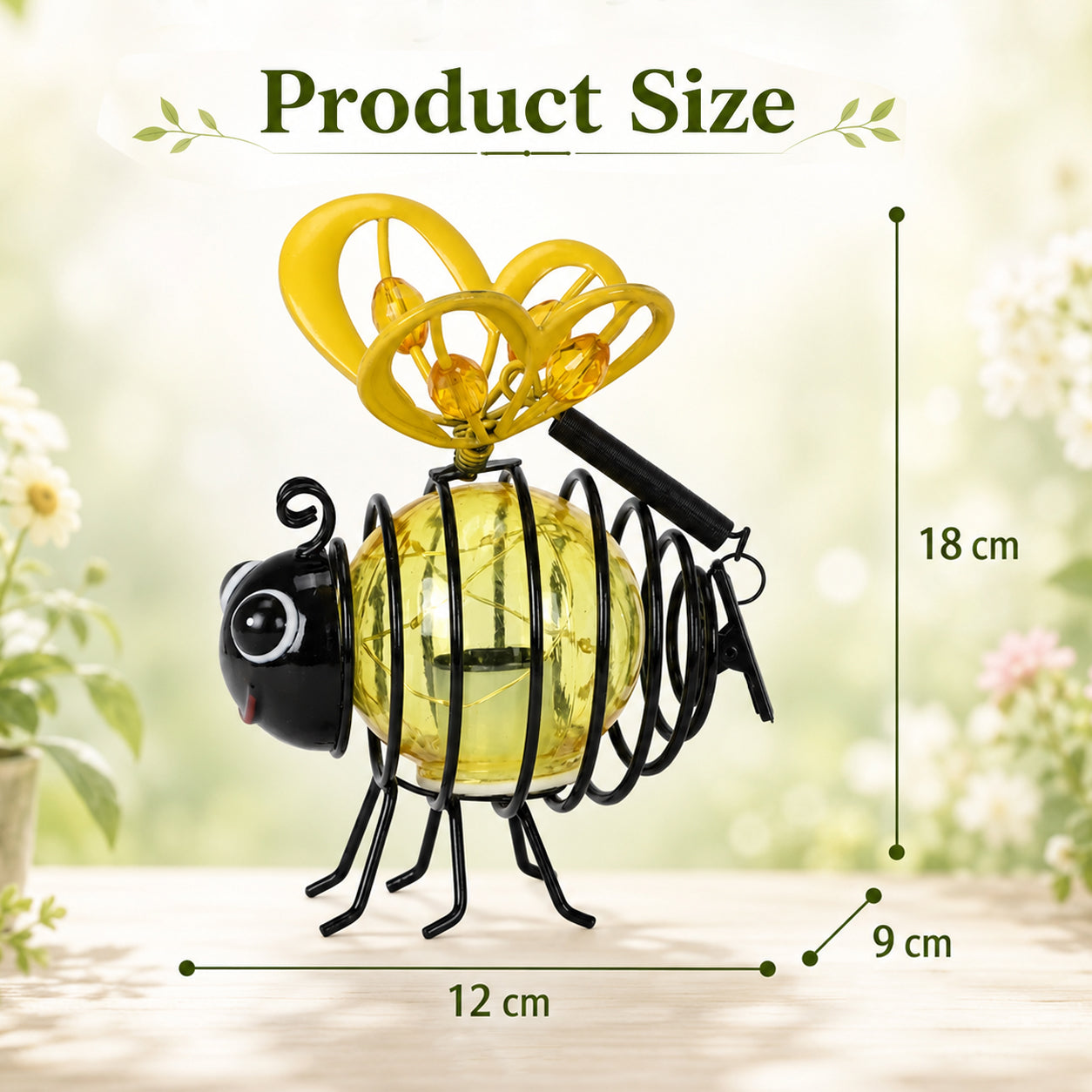 Bring Your Garden to Life Tonight — Solar Powered Hanging Bee Light-1