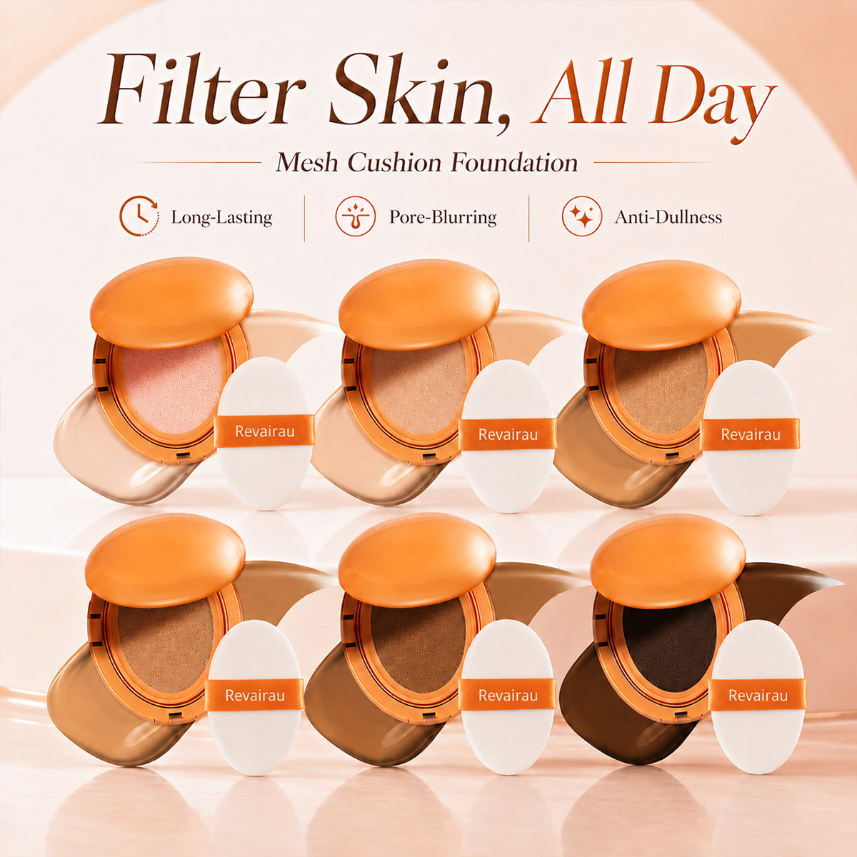 🔥 Buy 1 Get 1 FREE | AI Filter Cushion Foundation – Smooth, Filter-Like Skin in One Tap