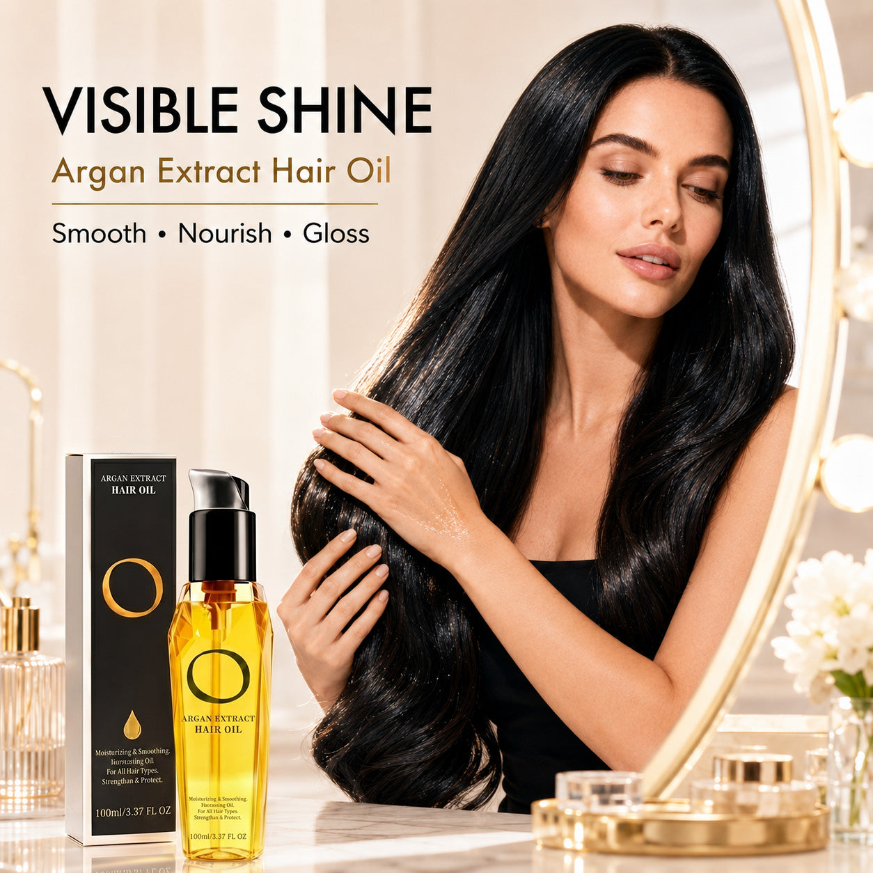 🔥 [50% OFF] Argan & Coconut Hair Elixir | Anti-Frizz & Repair (3.4 oz)-1