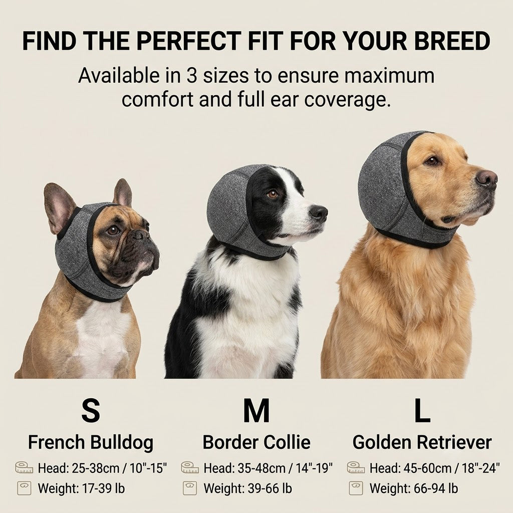 No More Shivering from Thunder & Dryers! ❤️ Dailyard Dog Calming Ear Wrap for Instant Anxiety Relief
