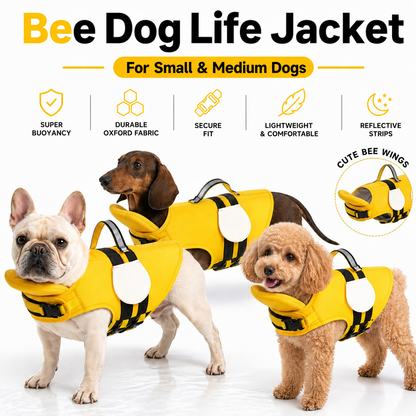 Small Dog Shark Fin Swim Vest with Easy-Grab Handle