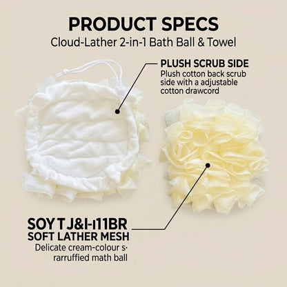 Dual-Texture Mesh: Gentle on Skin, Tough on Back Dirt.