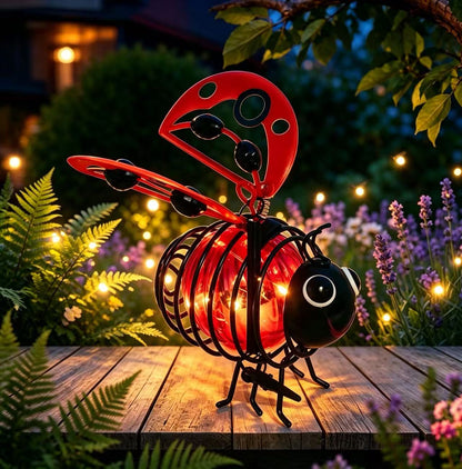 Bring Your Garden to Life Tonight — Solar Powered Hanging Bee Light-1
