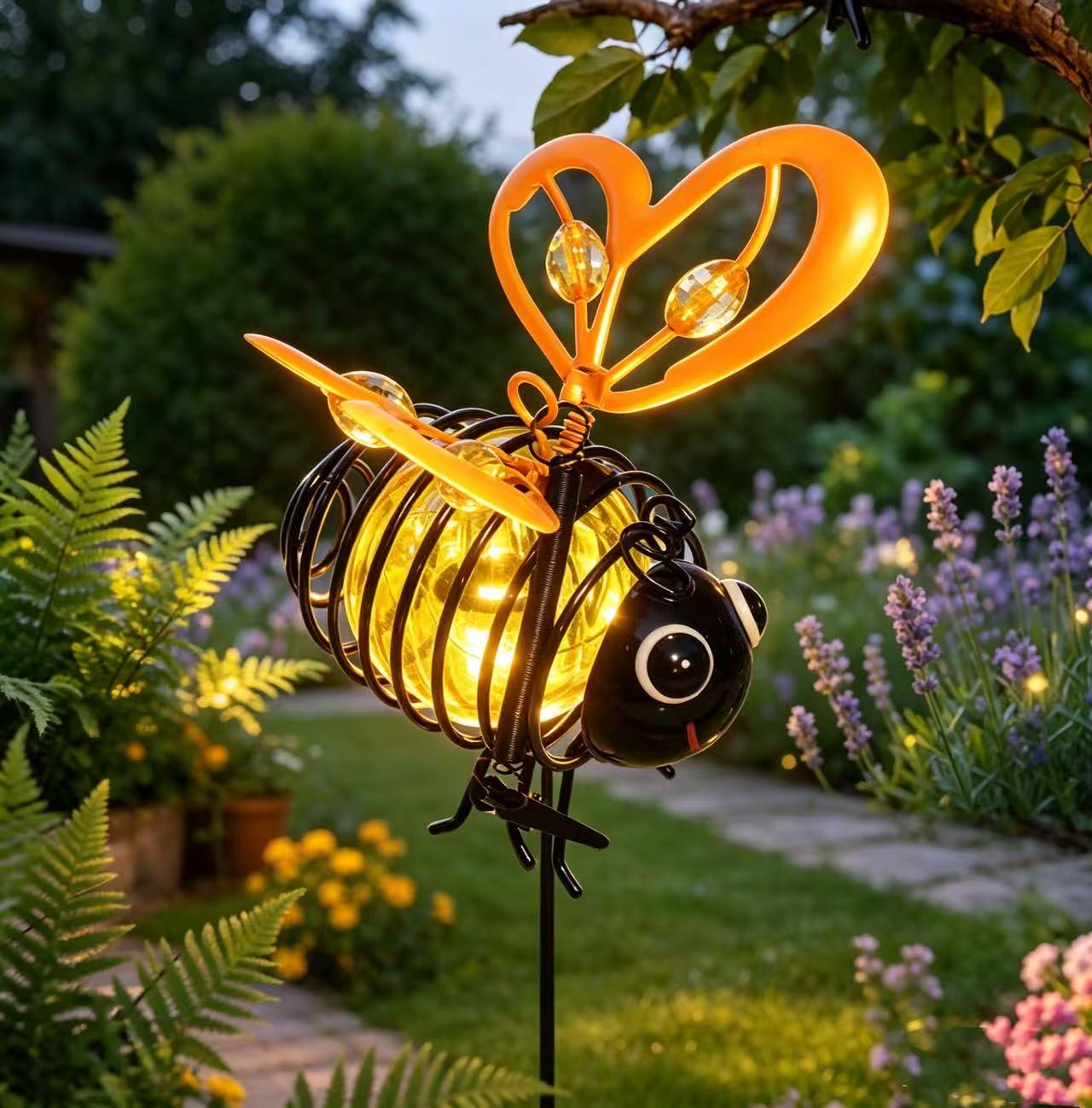 Bring Your Garden to Life Tonight — Solar Powered Hanging Bee Light-1