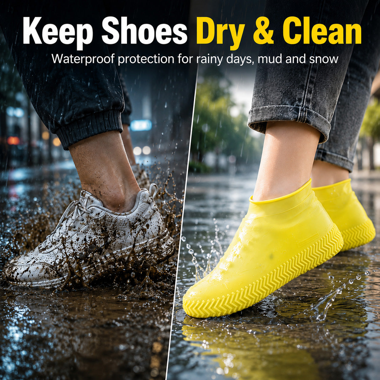 Pro-Grade Wear-Resistant Waterproof Shoe Covers (Reinforced Silicone)