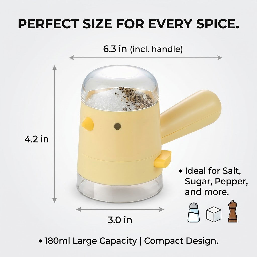 Revairau™ 0.5g Precise Portion Control Dispenser | 100% Moisture-Proof Salt & Spice Shaker