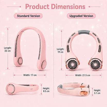 Hands-Free Neck Fan with Standard & Pro Airflow