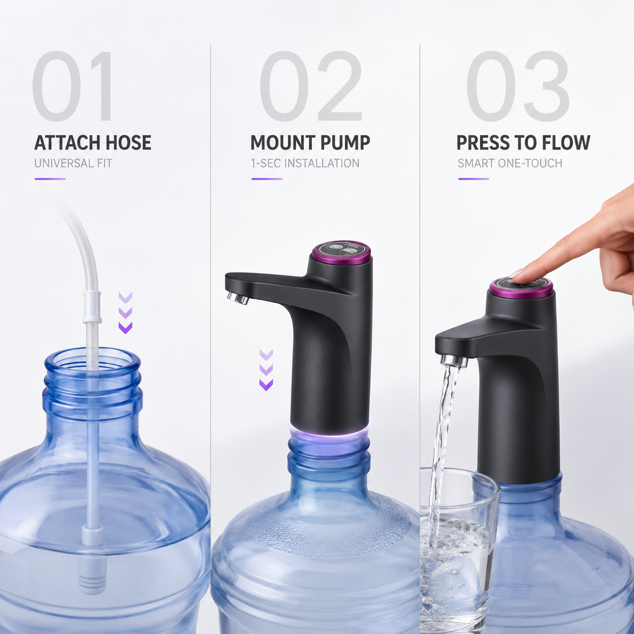 🔥 Limited-Time 50% OFF: Smart Rechargeable Water Pump – 600ml Auto-Stop, Continuous Flow & Long Battery Life