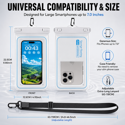 Floating Waterproof Phone Pouch – Touchscreen Dry Case for Beach, Pool & Boat Trips-1