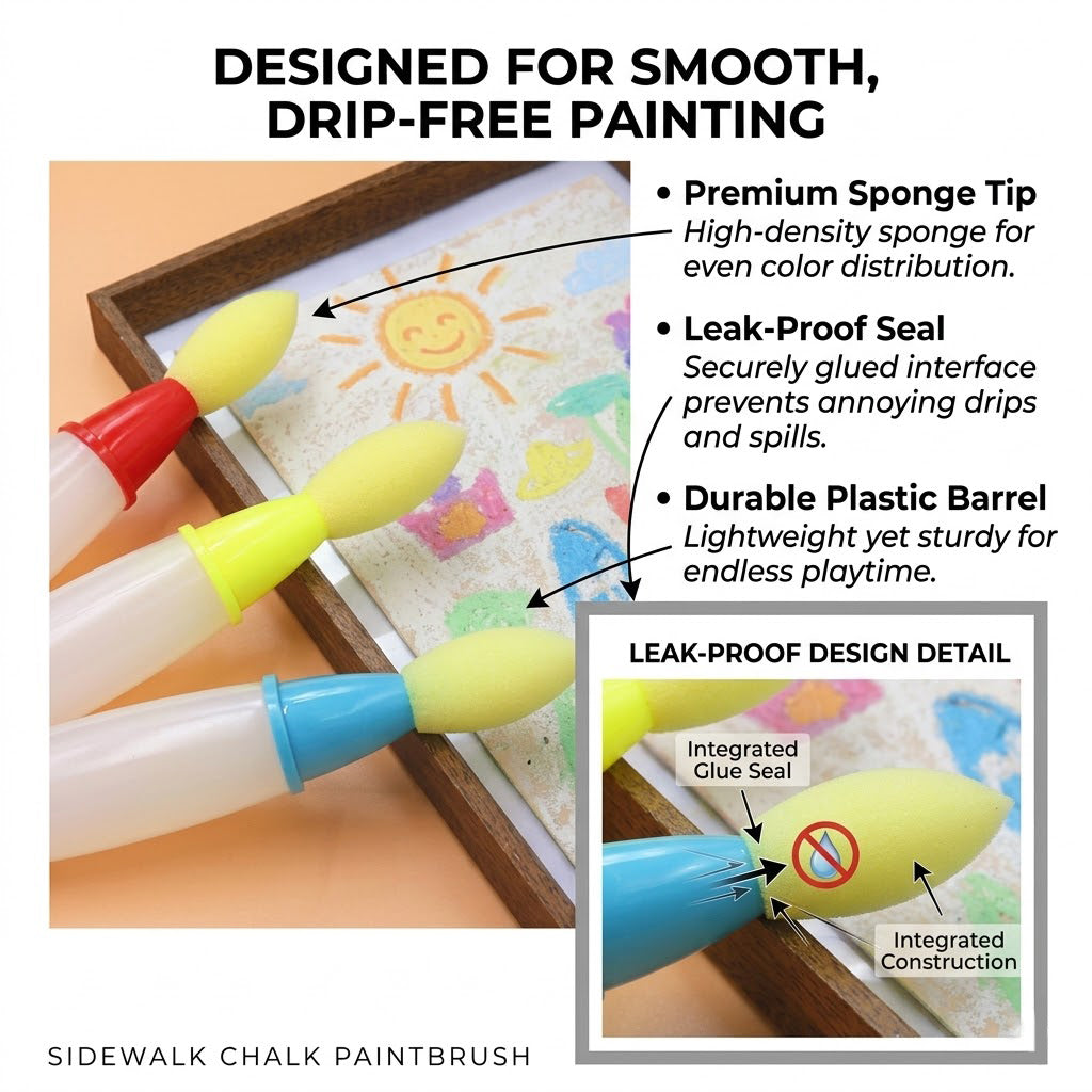 2026 Edition: Magic Sidewalk Art Kit (3-Pen Sibling Set)