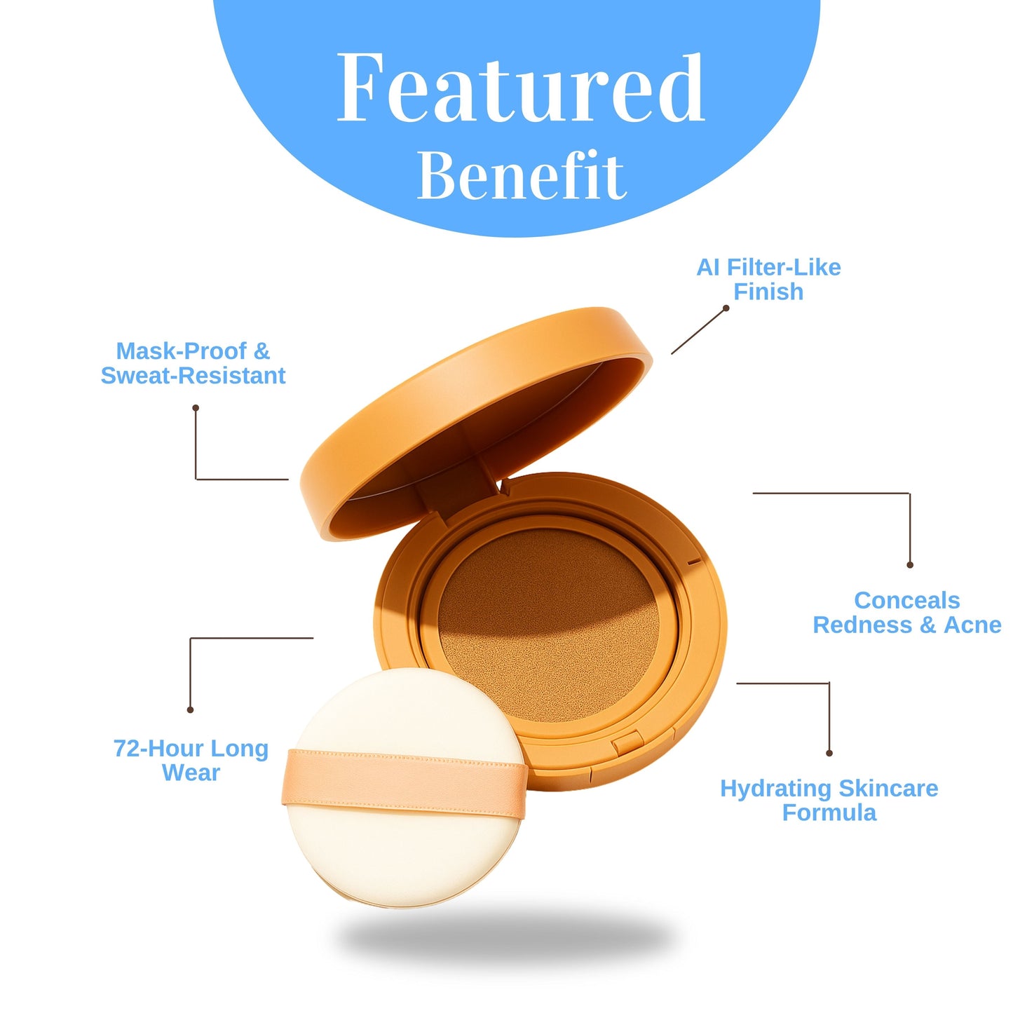 AI Filter Cushion Foundation – Smooth, Filter-Like Skin in One Tap | Buy 1 Get 1 FREE-1