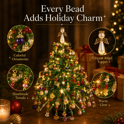 🎄✨ DIY Beaded Christmas Tree Kit – 🎅Create Your Own Sparkling Holiday Decoration
