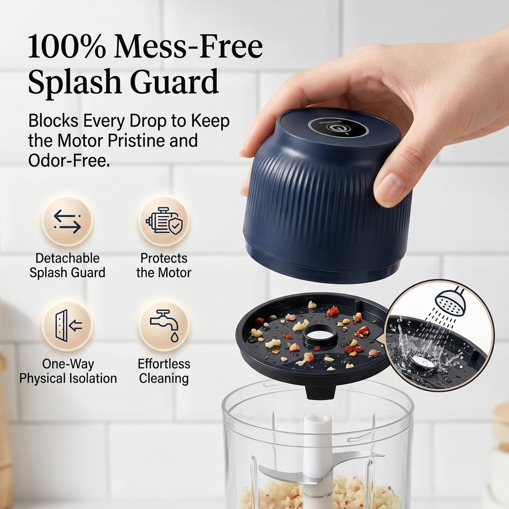 🔥 Flash Sale 50% OFF: Electric Mini Food Chopper | USB Rechargeable, 100% Waterproof-1