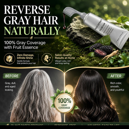 🔥Buy 1, Get 1 FREE, Comb-On Hair Color for Easy Gray Root Touch-Ups
