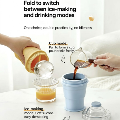 Magic Chill Cup | 2-in-1 Collapsible Ice Maker