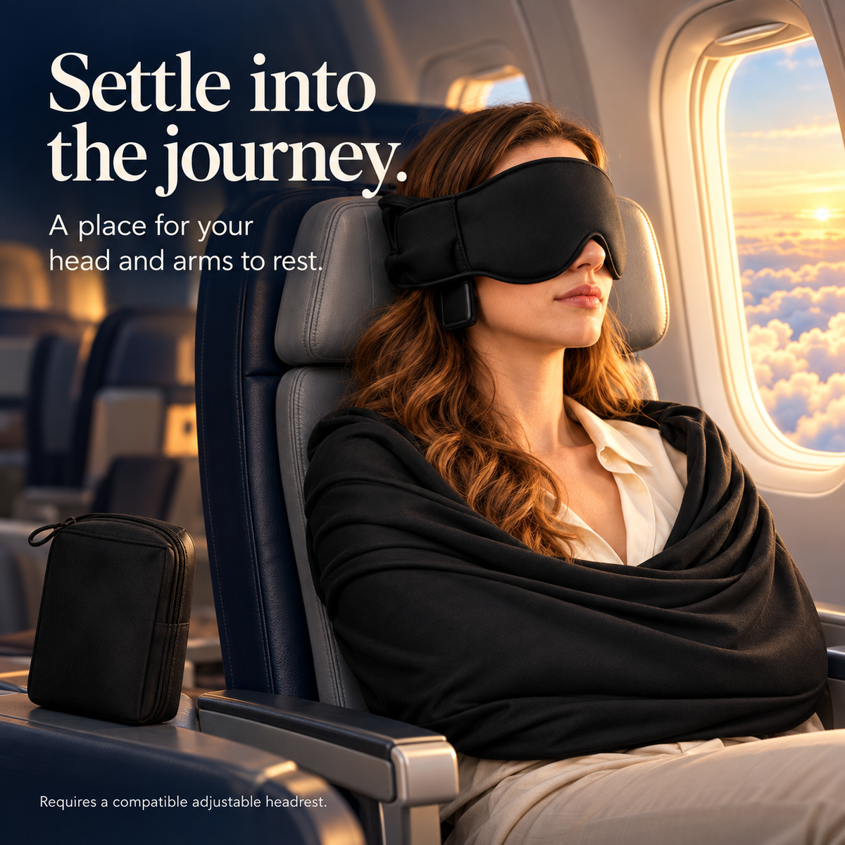 The Flight Rest Essential — Premium 3-in-1 Head & Arm Support-1