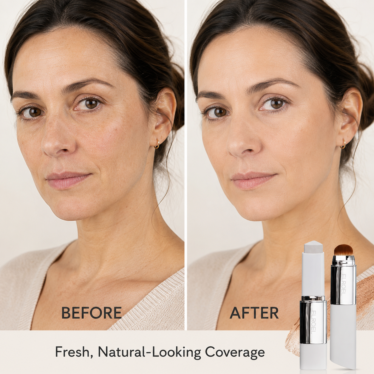 🎁Buy 1 Get 1 Free, Color-Changing Foundation Stick — Instant Shade Match, Full Coverage & Natural Glow