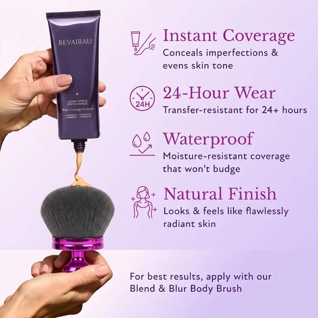 🎁 TODAY'S DEAL: Claim Your FREE Brush + 45% OFF Our Best-Selling Body Coverage Perfector for Flawless Legs & Arms! 💦🔥