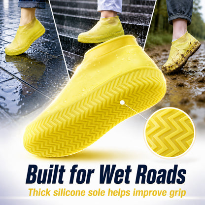 Pro-Grade Wear-Resistant Waterproof Shoe Covers (Reinforced Silicone)