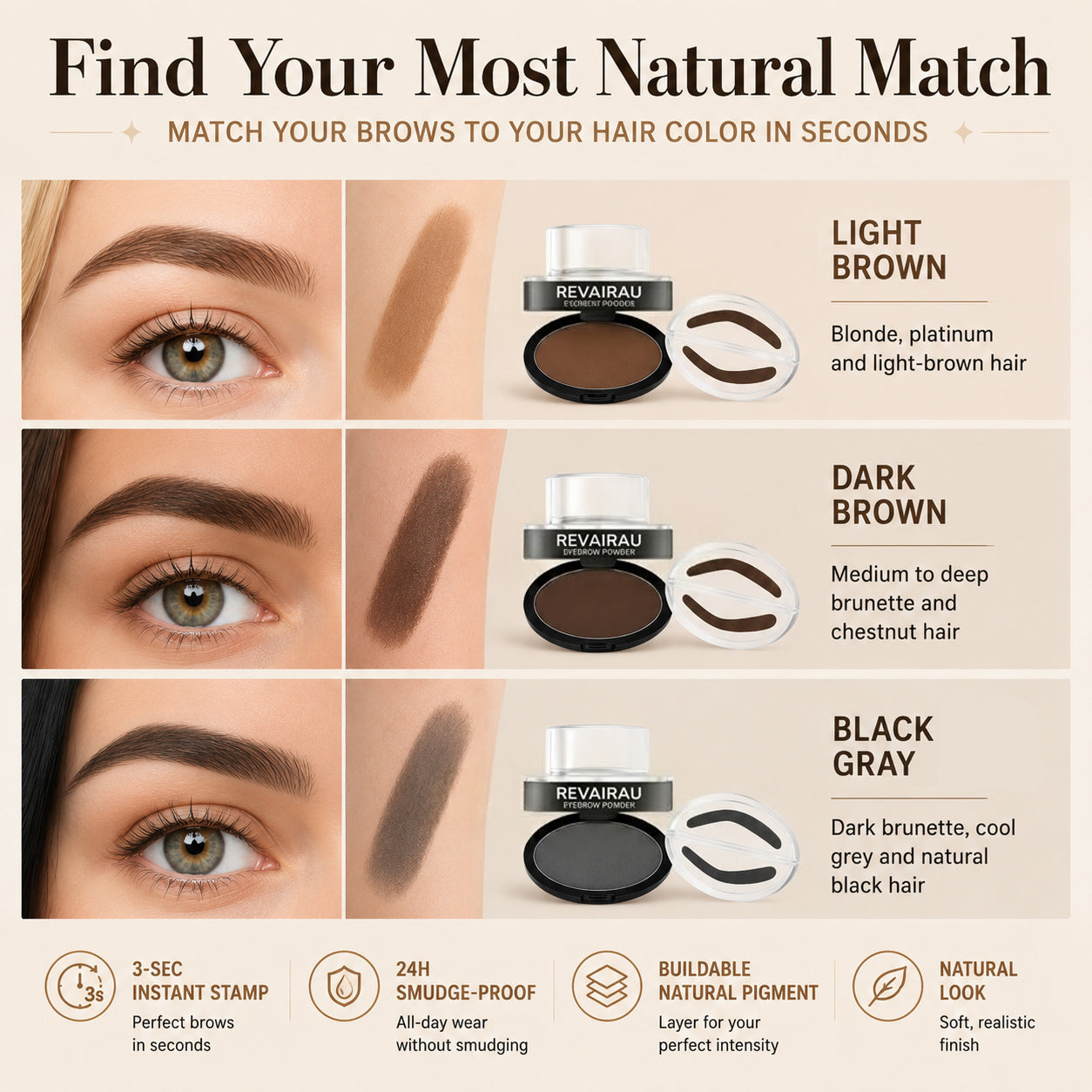 Revairau™ 3-Second Brow Stamp