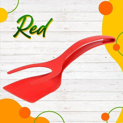 🔥🔥🔥50% OFF -Silicone 2-in-1 Grip and Flip Kitchen Tongs – Heat Resistant & Scratch Free-1