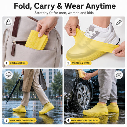 Pro-Grade Wear-Resistant Waterproof Shoe Covers (Reinforced Silicone)