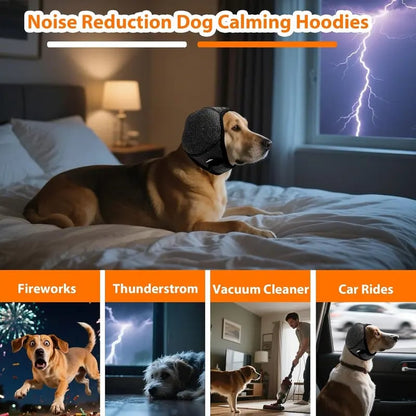 🔥 [Flash Sale - 50% OFF] No More Shivering from Thunder & Dryers! ❤️ Dailyard Dog Calming Ear Wrap for Instant Anxiety Relief-1