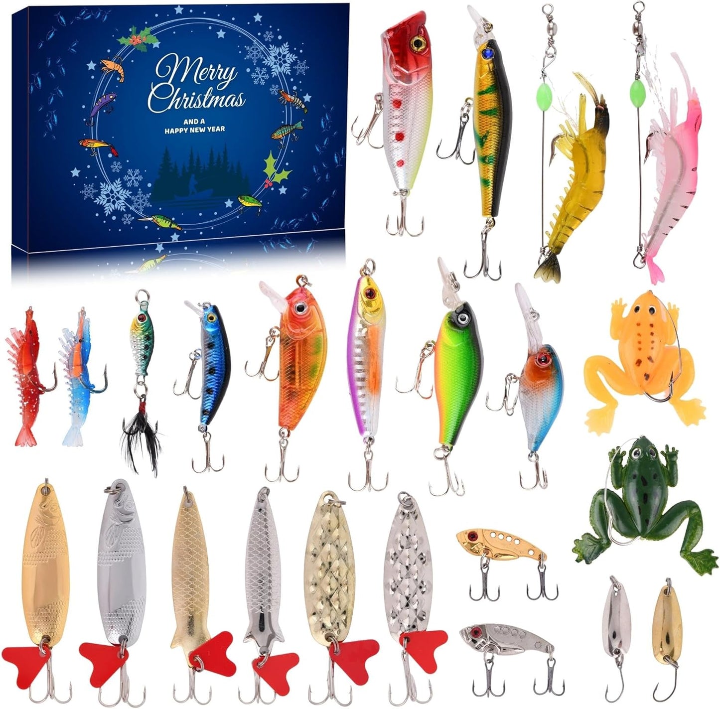 2026 Fishing Advent Calendar – 24 Days of Fishing Joy Christmas Countdown for Fishing Lovers-1
