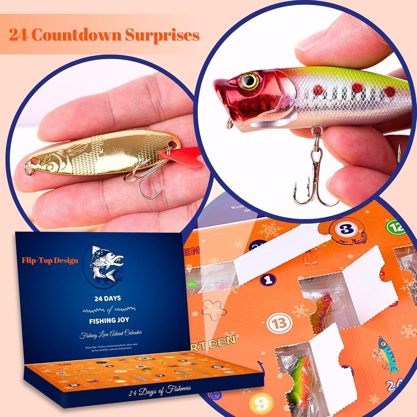 2026 Fishing Advent Calendar – 24 Days of Fishing Joy Christmas Countdown for Fishing Lovers-1